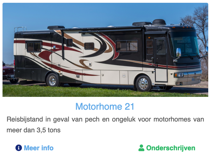 BIJSTAND PECH MOTORHOME MOBILHOME