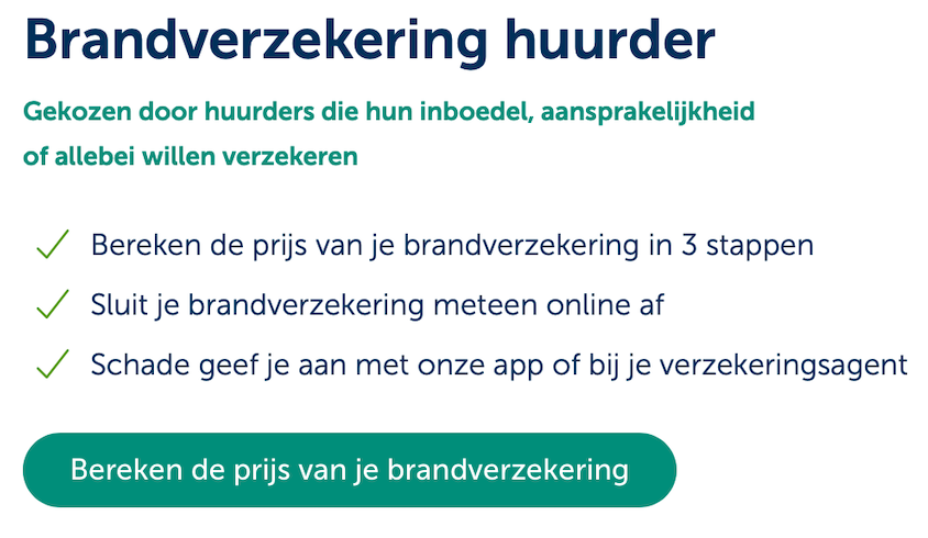 brandverzekering huurder