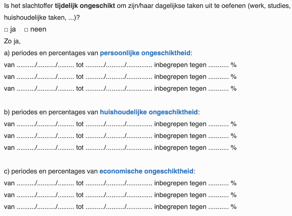 TPO = Tijdelijke Persoonlijke Ongeschiktheid