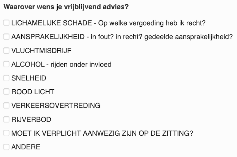 mening van een advocaat advies gratis