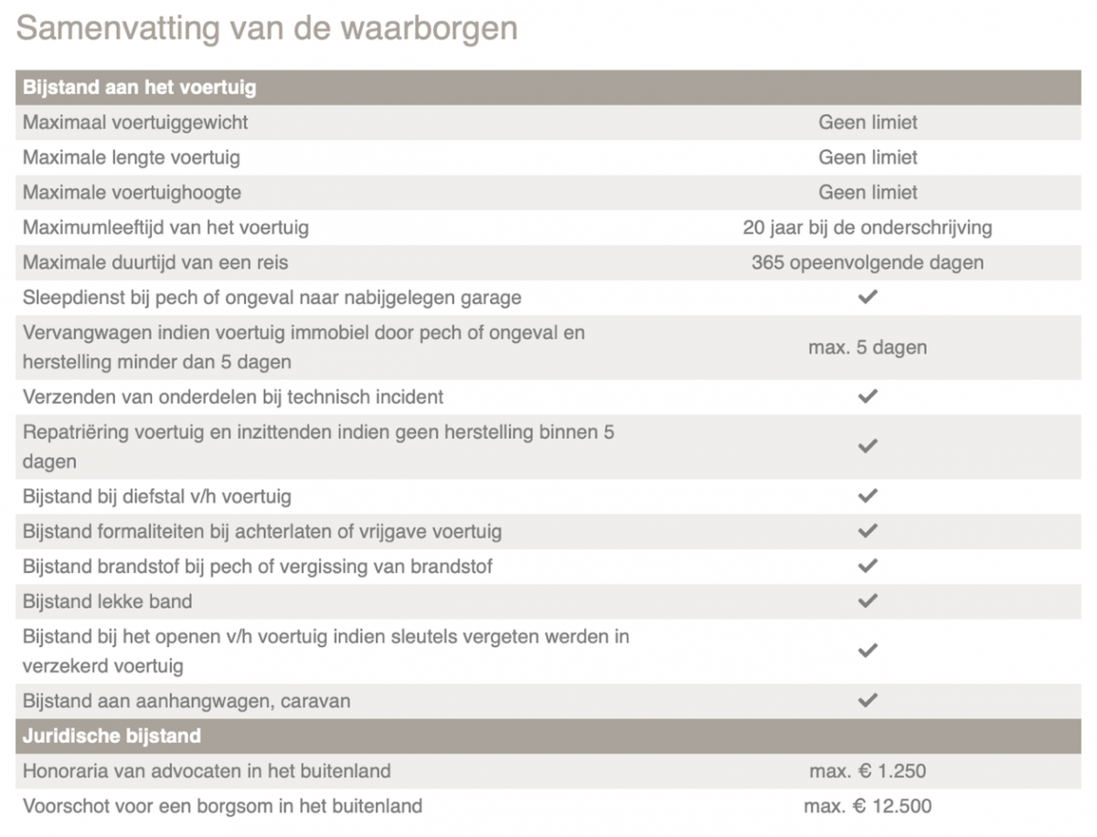 BIJSTAND MOBILHOME MOTORHOME PECHVERHELPING MEER DAN 3,5 TON